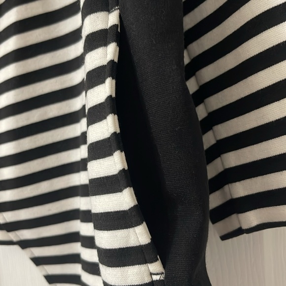 Chico’s Striped blocked moto jacket - Picture 2 of 6